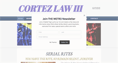 Desktop Screenshot of cortezlaw.net